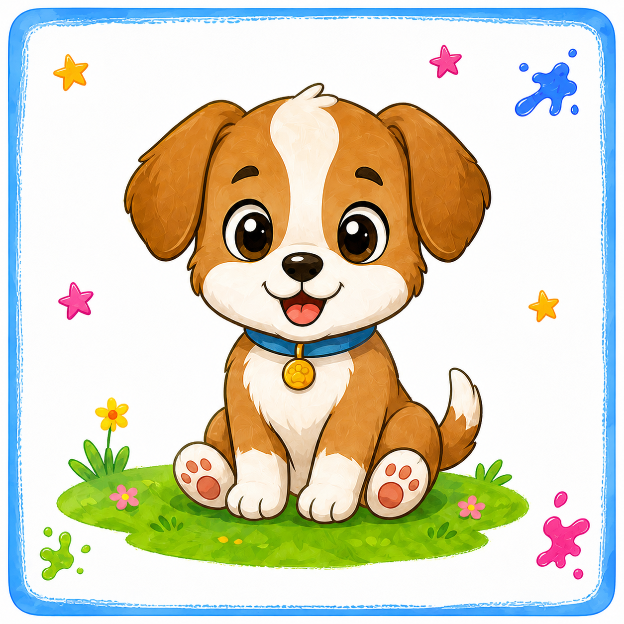 Perrito a color