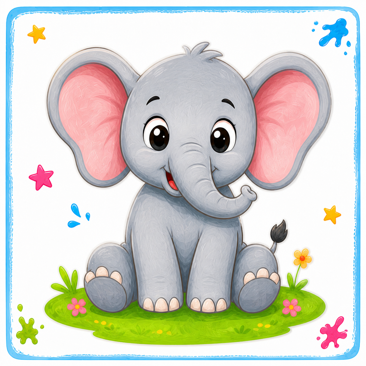Elefante a color