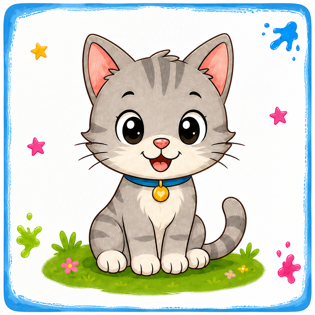 Gatito a color