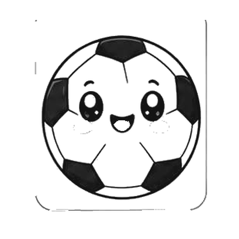 Contorno final de Balón de fútbol