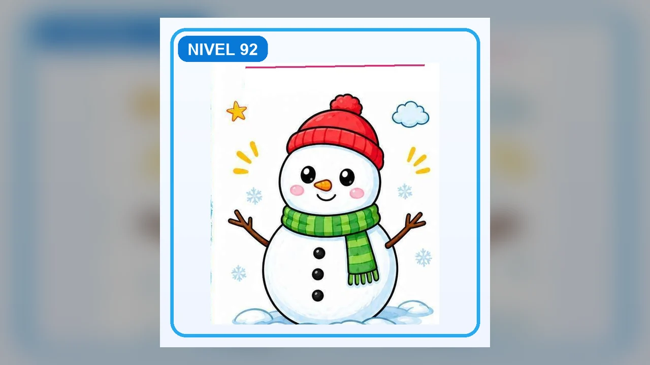 Dibujo Muñeco de nieve