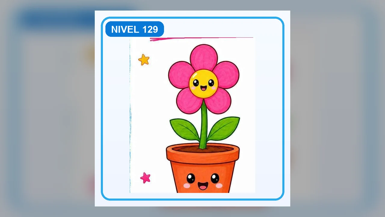 Dibujo Flor en maceta