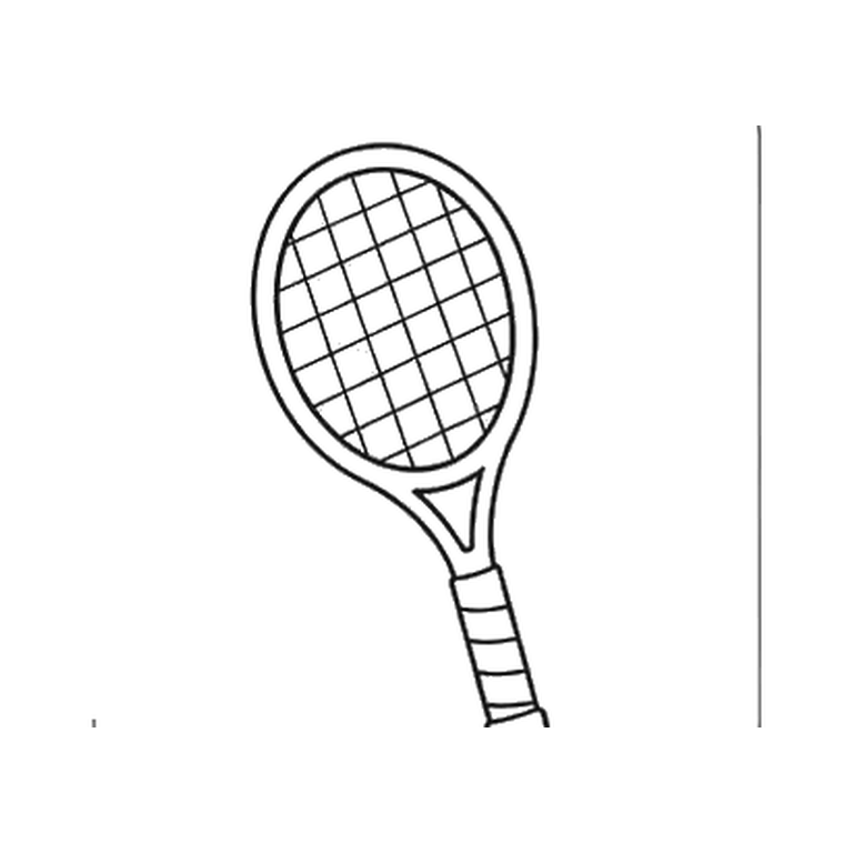 Contorno final de Raqueta de tenis