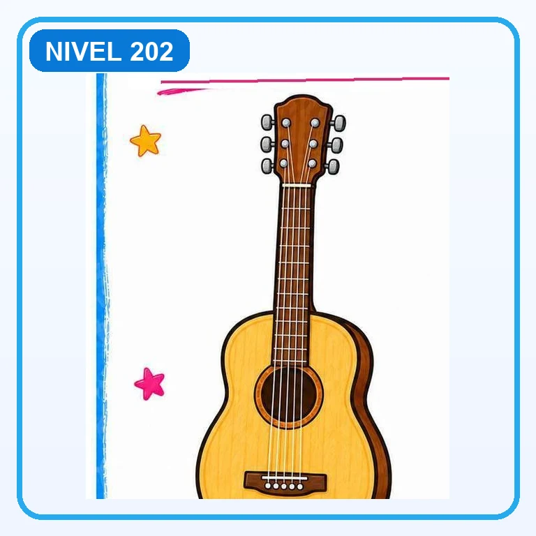 Guitarra a color