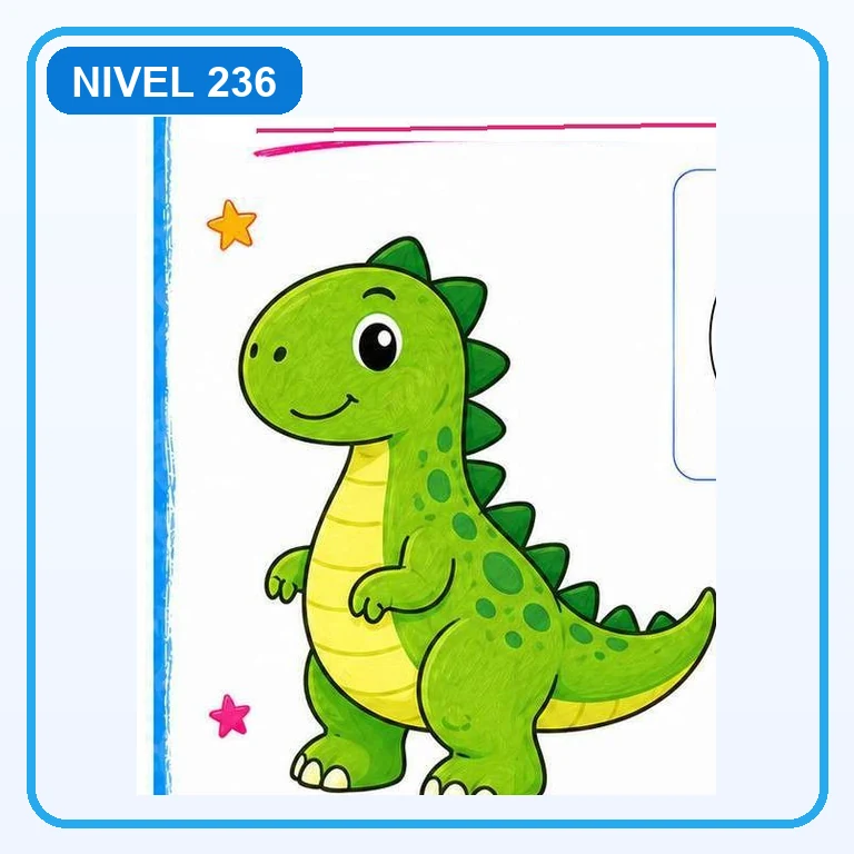 Dinosaurio a color
