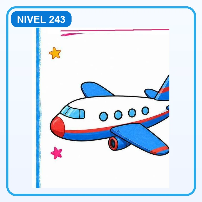 Avión a color
