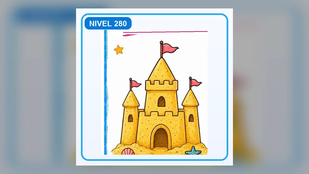 Dibujo Castillo de arena
