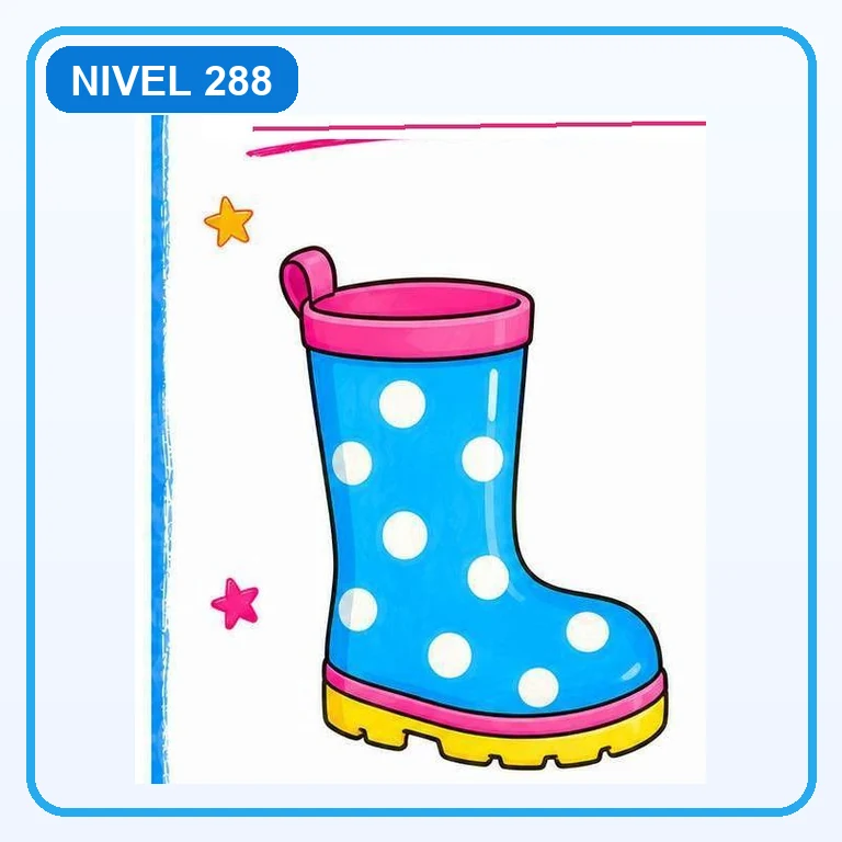 Bota de lluvia a color
