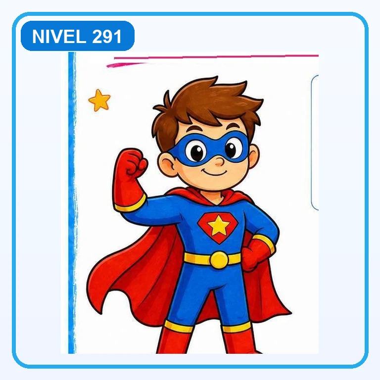 Superhéroe a color