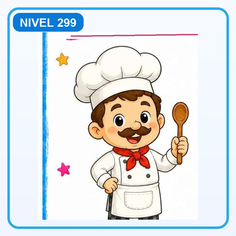 Chef de cocina a color