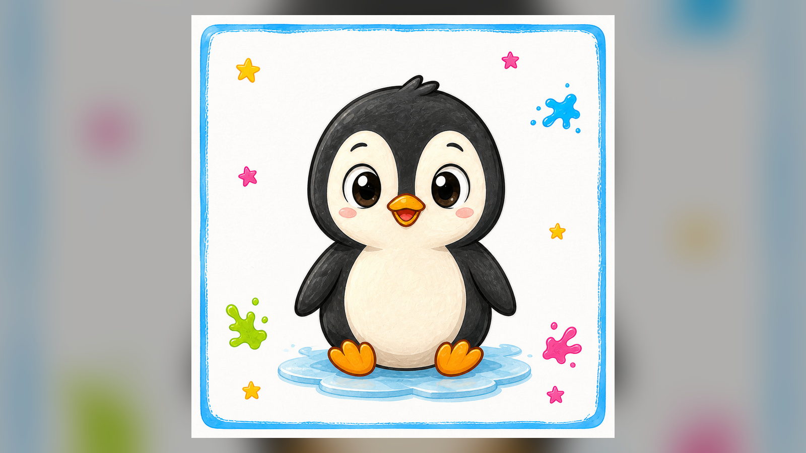Dibujo Pingüino